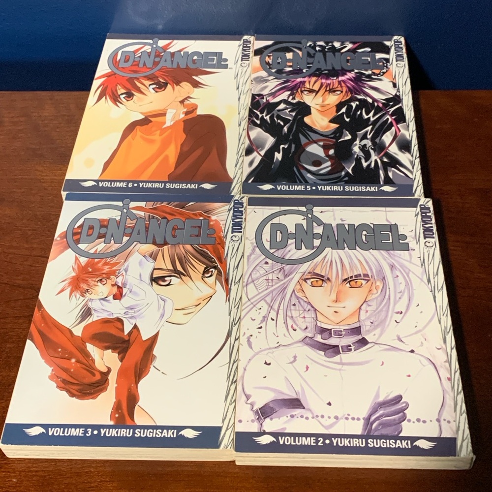 Lot of 4 Manga D.N.Angel Volumes 2,3,5,6